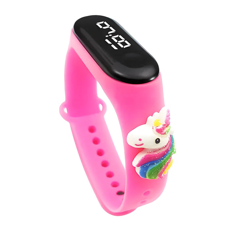 Waterproof Children's Smart Watch Cartoon LED Digital – Fun Electronics Wristwatch Birthday Gift for Kids Age 2-15 - I YAN