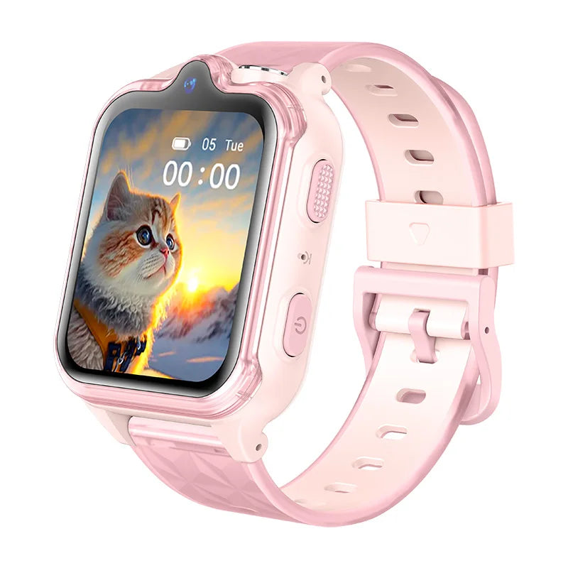Wonlex 4G Kids Smartwatch by I YAN with GPS, dual camera, video call feature, and 2+16GB storage, designed for children.