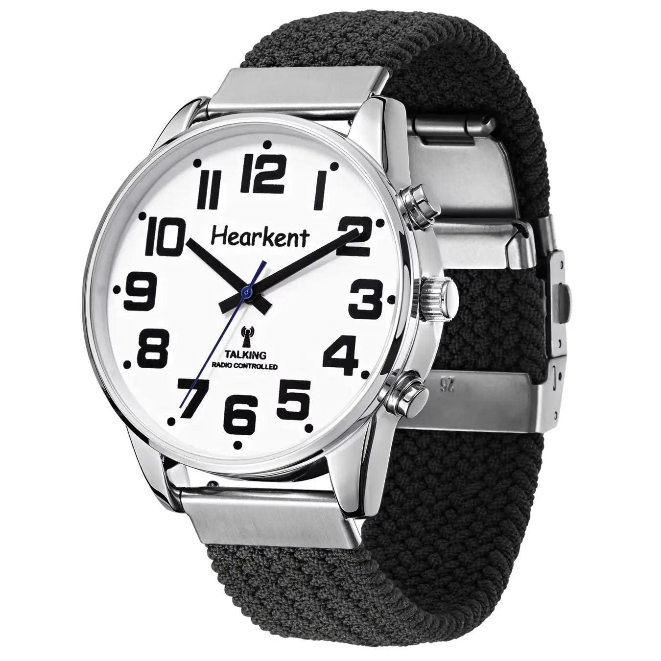 Hearkent English Talking Watch for Blind Men Visually Impaired with Alarm Hourly Chime Wristwatches Clock Big Number for Elderly - I YAN