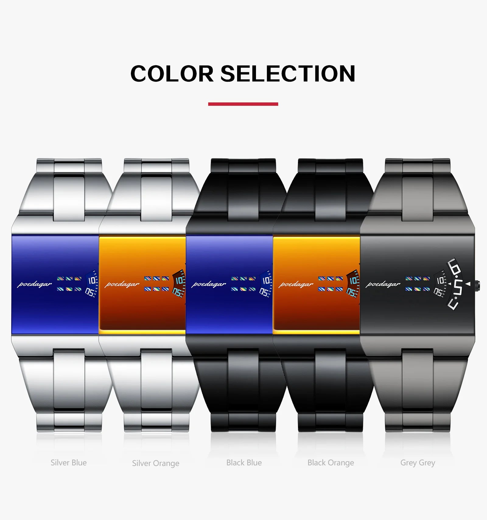 POEDAGAR Original Fashion Men Wristwatch Waterproof Business Elegant Man Clock Stainless Steel Quartz Casual Men's Watches Reloj