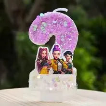 Hot Cute Girl Group Hunter's Digital Candle Numbers 0-9 Kids Birthday Cake Decoration Cartoon Party Supplies Accessory