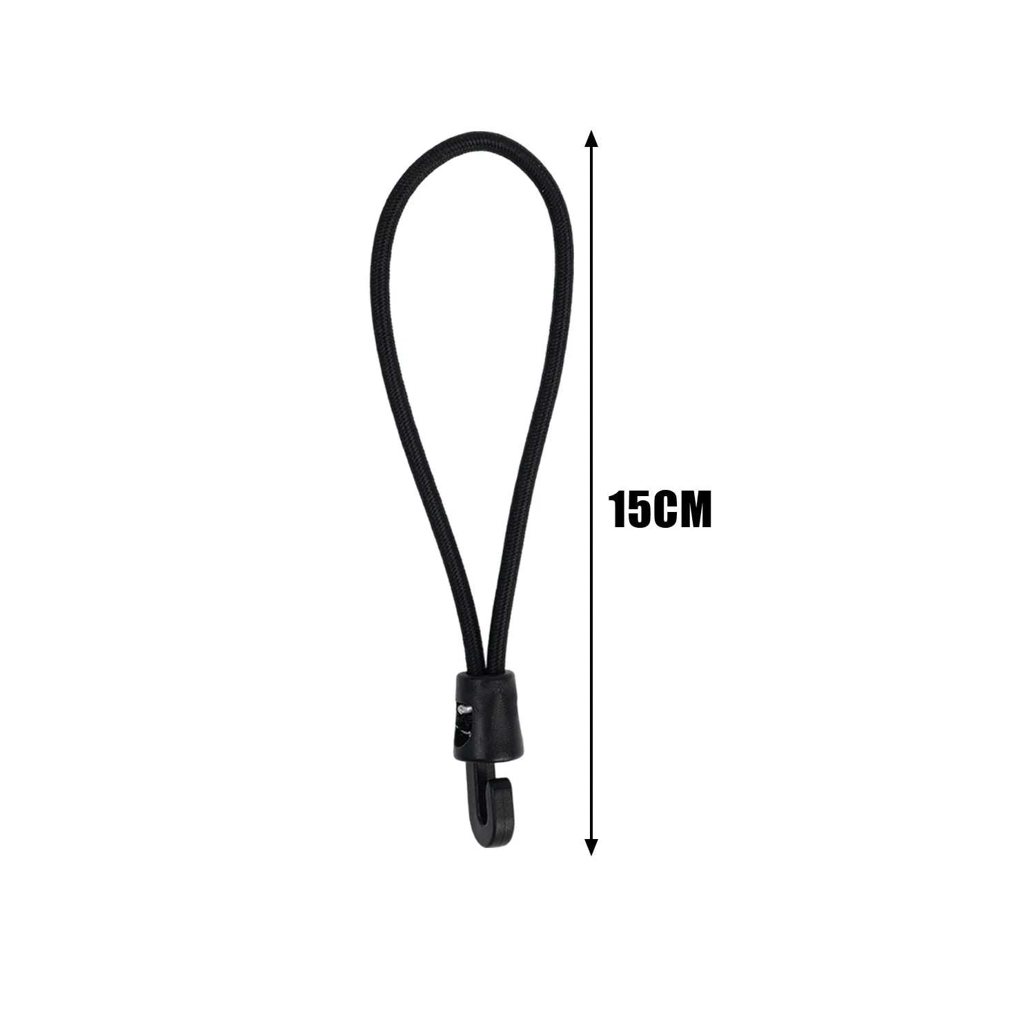 10/1Pcs Bungee Cord with Hooks 10/15/25cm High Elasticity Expander with Hooks Rubber Tensioner with Hooks for Camping Tarpaulin