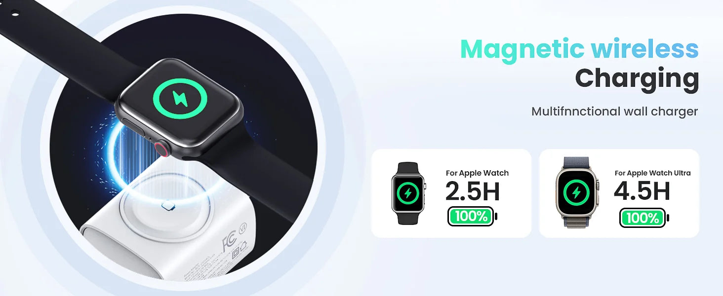 For Apple Watch Charger with 20W Fast Charging Block, 3 in 1 PD USB C Wall Charger Block for iWatch Charger,for iPhone, Ipad
