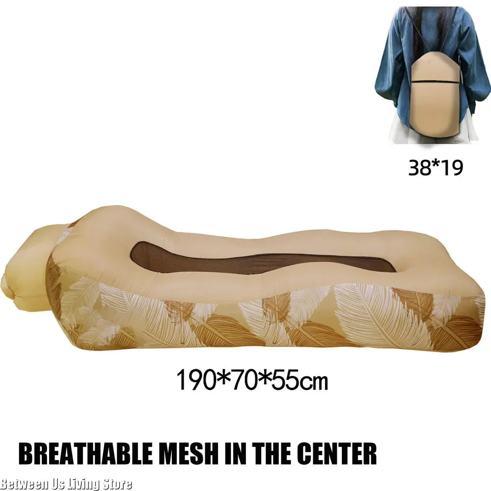 Outdoors Inflatable Sofa Folding Chair Amphibious Bean Bag Sofas Portable Mattress Swimming Pool Seaside Beach Camping