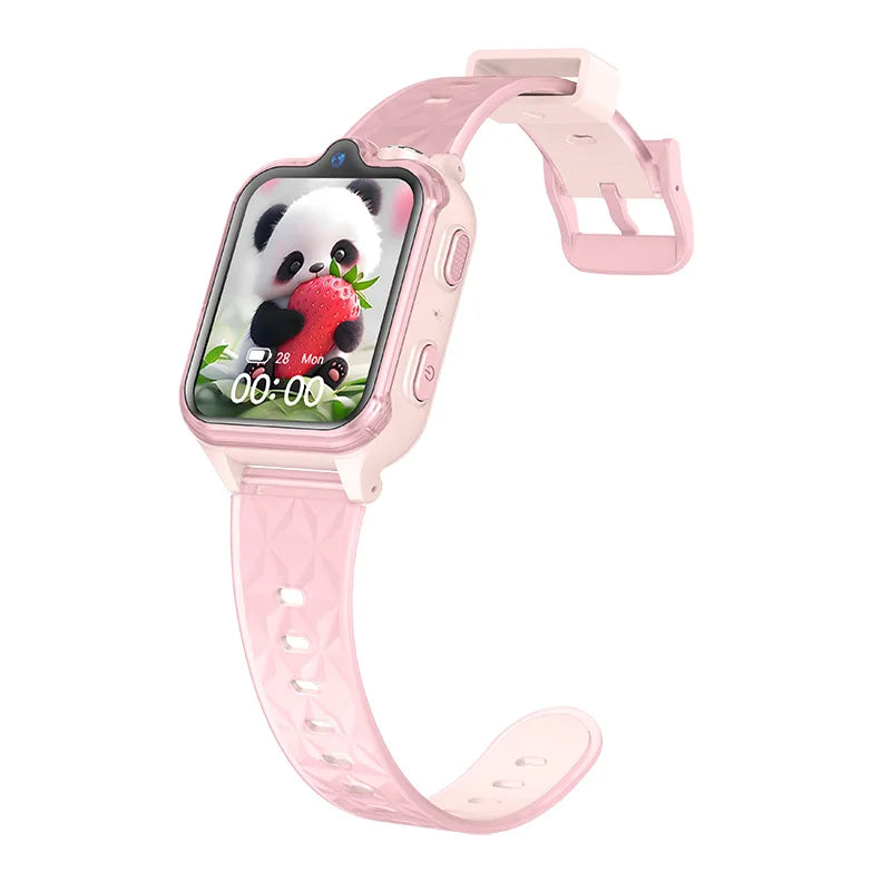 Kids smartwatch by I YAN with dual cameras, GPS tracking, colorful display, and video call features, designed for children.