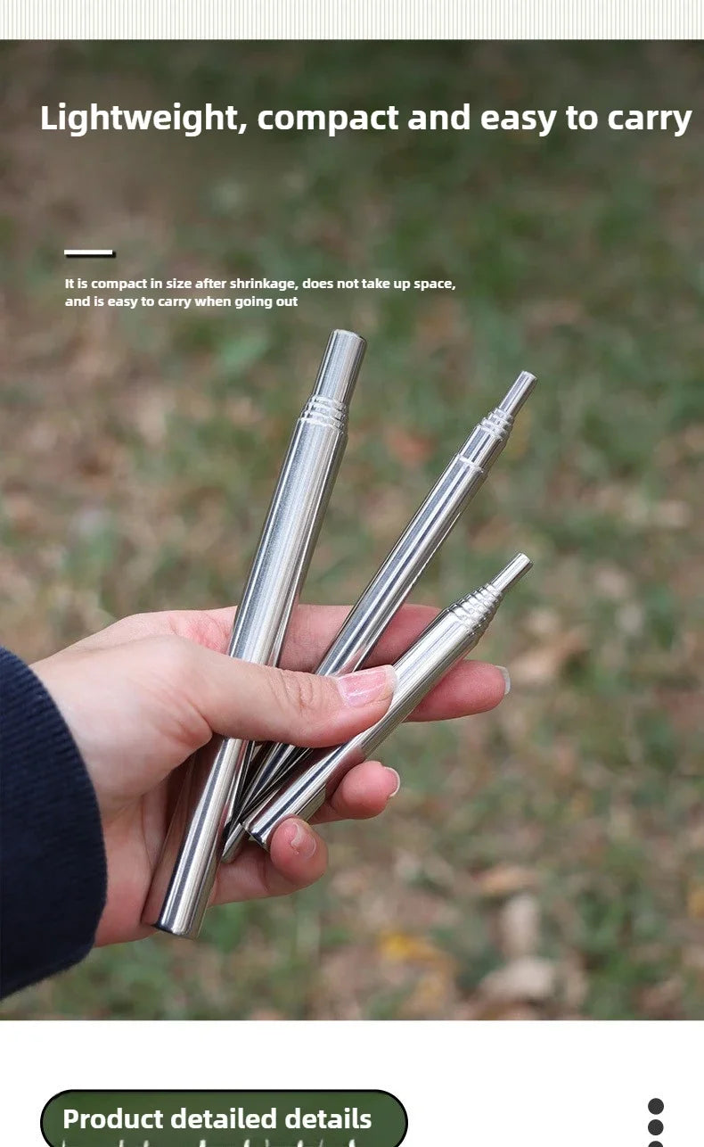 Outdoor Camping Blow Fire Tube Blowpipe Collapsible Tiny Beach Garden Tool Picnic Camping Equipment Blowing Fire Stick