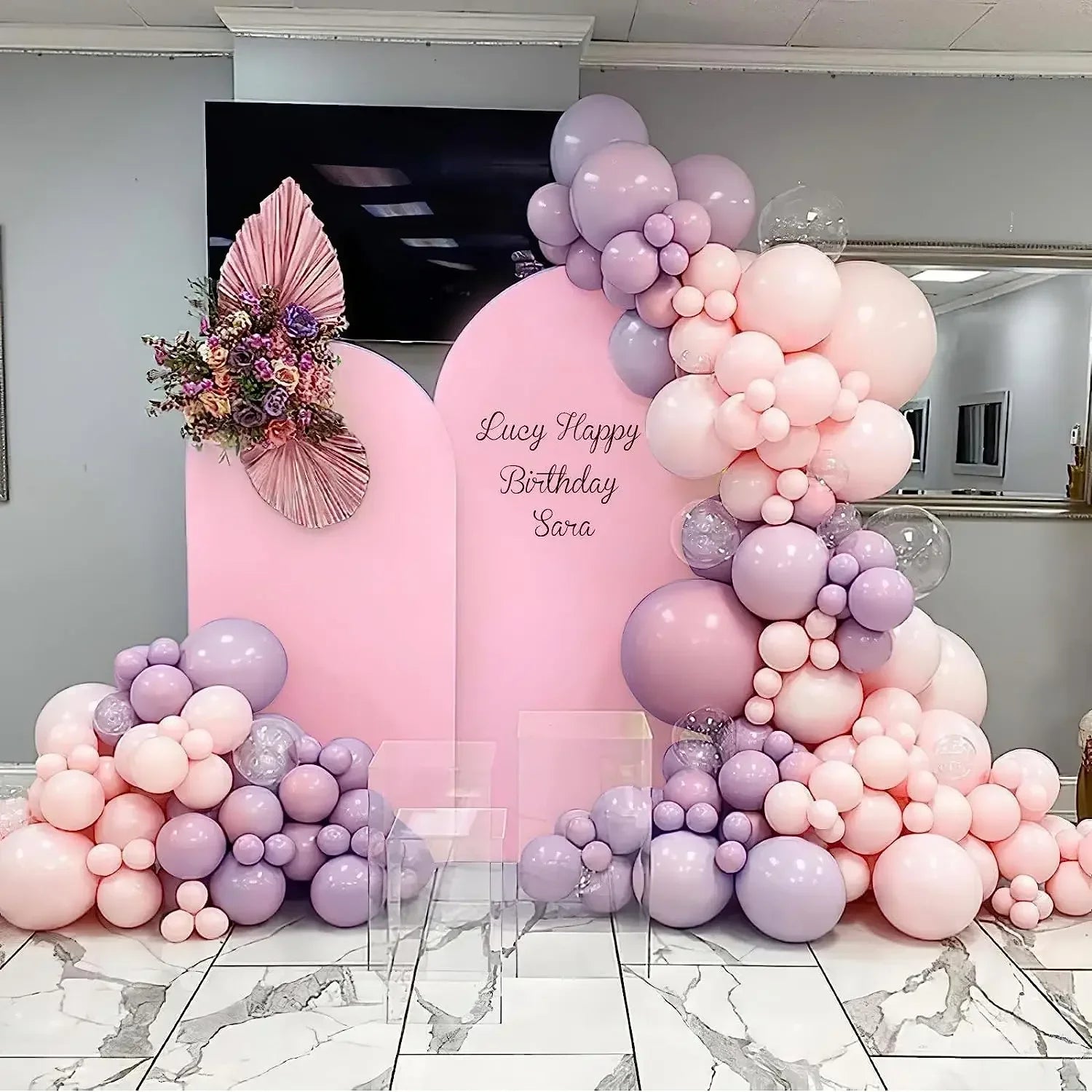 Mehofond Custom 2-Sided My Baptism God Bless First Communion Party Girl Baby Shower Cover Chiara Arch Background Decor Backdrop
