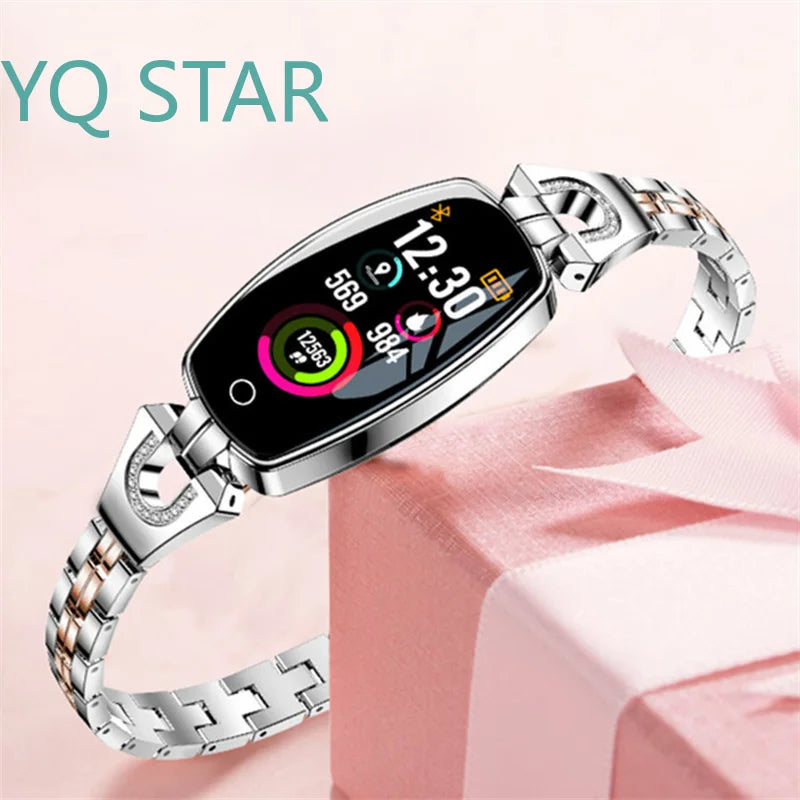 Lemonda H8 Stainless Steel Sleep Heart Rate Tracker Smart Watch with Call Reminder Waterproof Touch Screen Online Sports