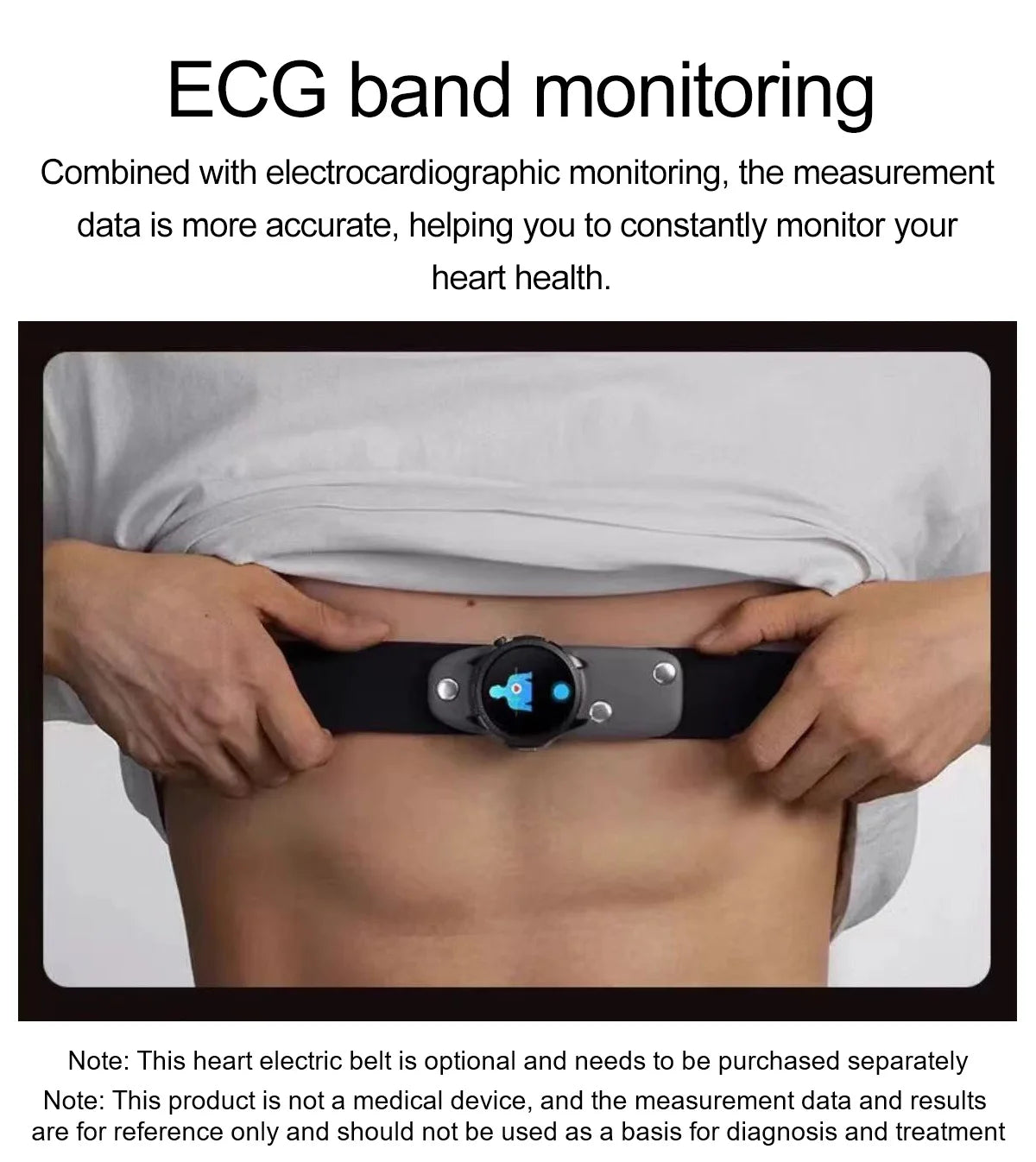2026 New Pulse﻿ ECG+PPG Treatment Smart Watch Men Blood Lipid Uric Acid BP Body Fat Tired monitor Sports Health Call Smartwatch