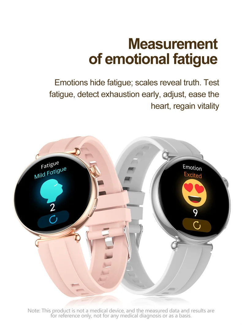 NEW 1.32inch Women Smartwatch AMOLED Screen ECG Sport Watch Blood Pressure Micro physical examination AI dial Health Smart Watch