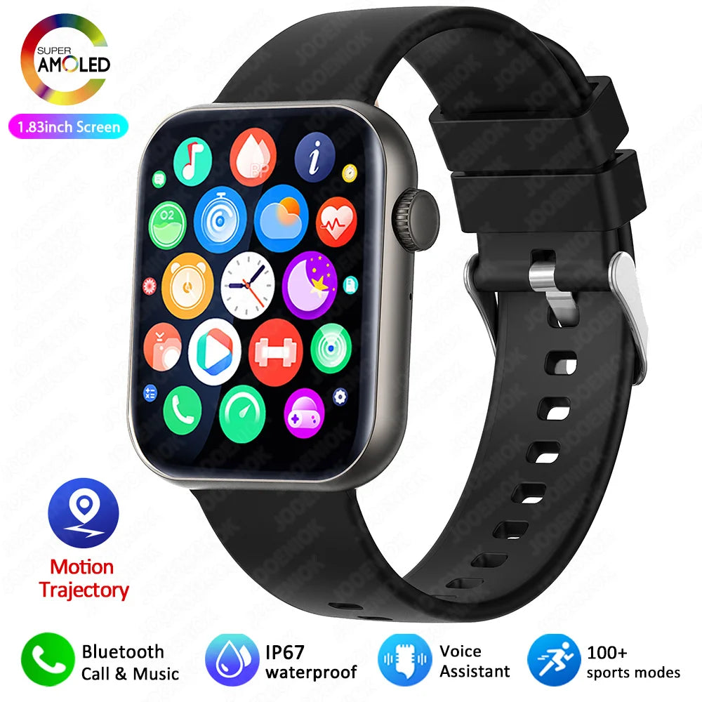 New Smart Watch Full Touch Screen Bluetooth Call AI Voice Heart Rate Waterproof Watches Sports Bracelet Smartwatch Women