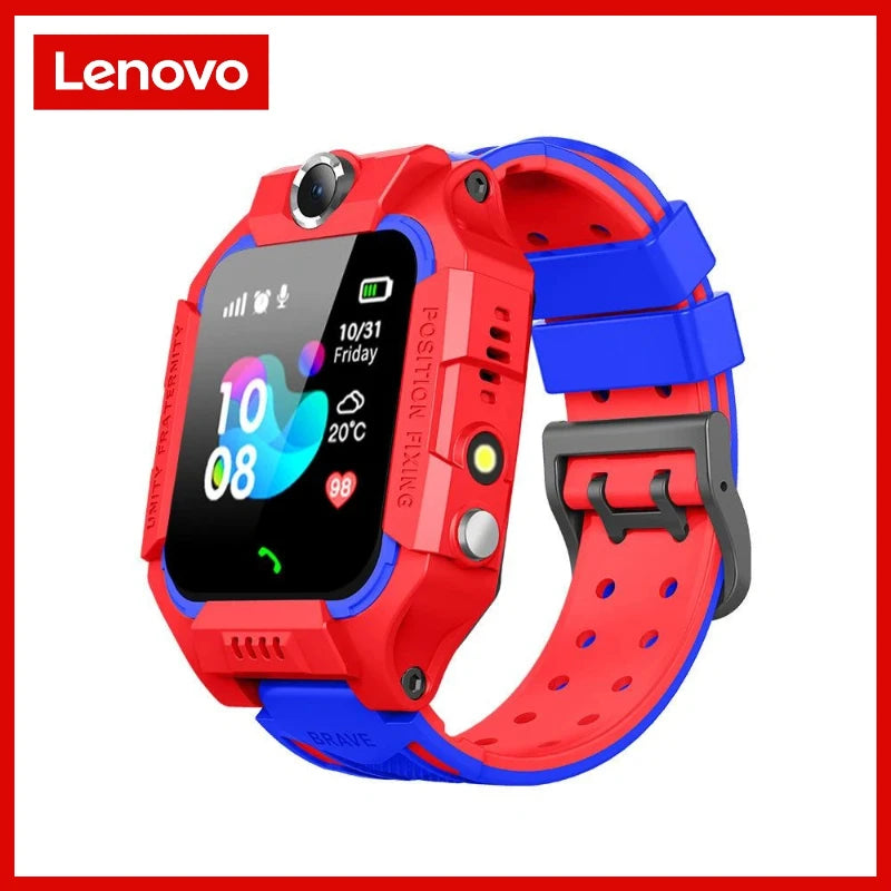 Lenovo GPS Kids Smart Watch SIM Card Call SOS – Camera Waterproof Watch for Boys & Girls Gift - I YAN