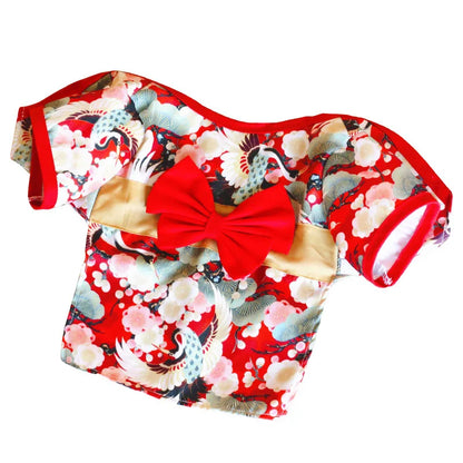 Festival Formal Pet Dog National Costume for Small Medium Dogs Japanese Style Puppy Cat Clothes French Bulldog Shiba Inu Kimono