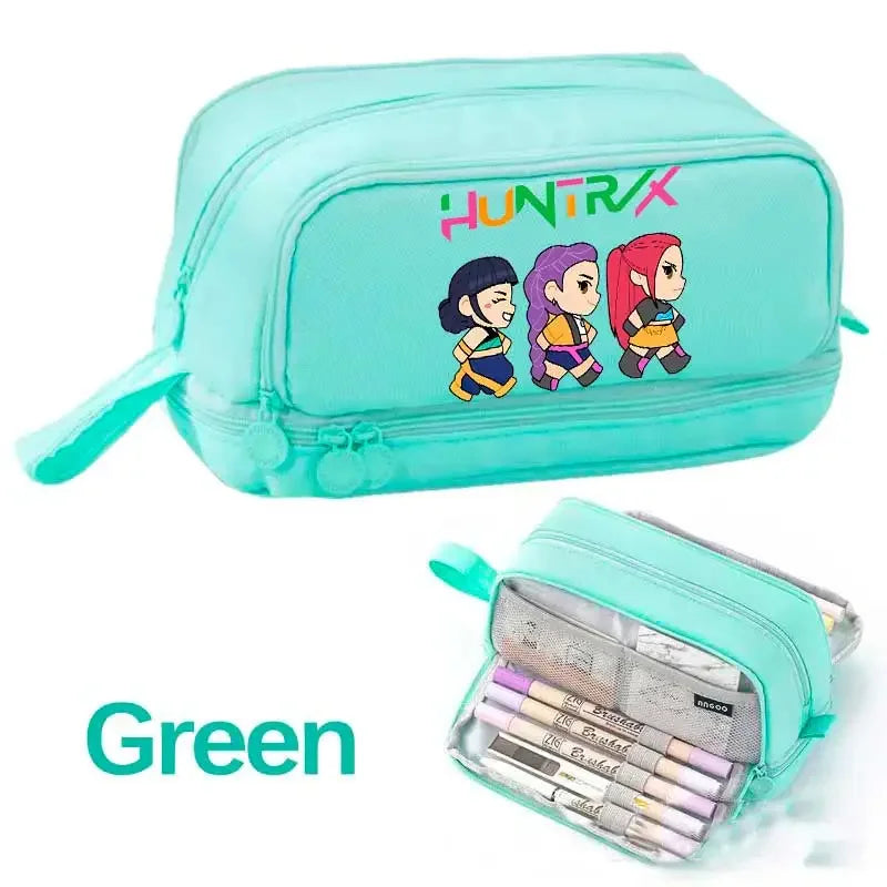 Demon Hunters Pencil Case – Multi-Functional Stationery Storage Bag - I YAN