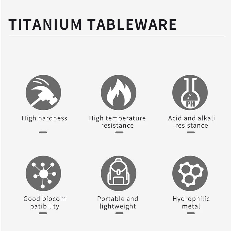 Camping Titanium Spork Spoon Outdoor Lightweight Fork Tableware Portable Picnic Hiking Travelling Ultralight Dinnerware