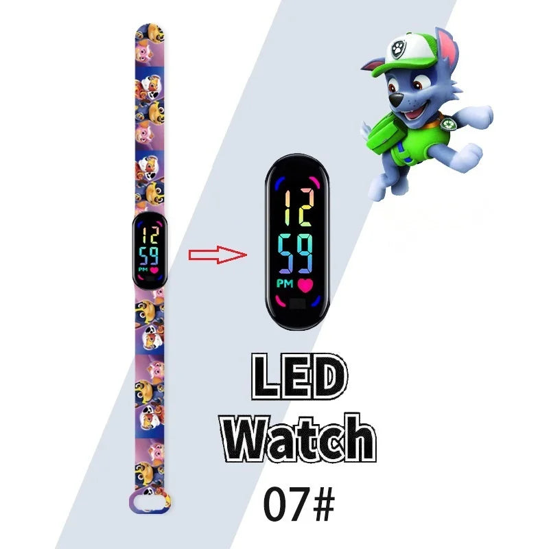 Kids LED touch screen digital wristwatch with silicone strap, I YAN sports watch suitable for children and students