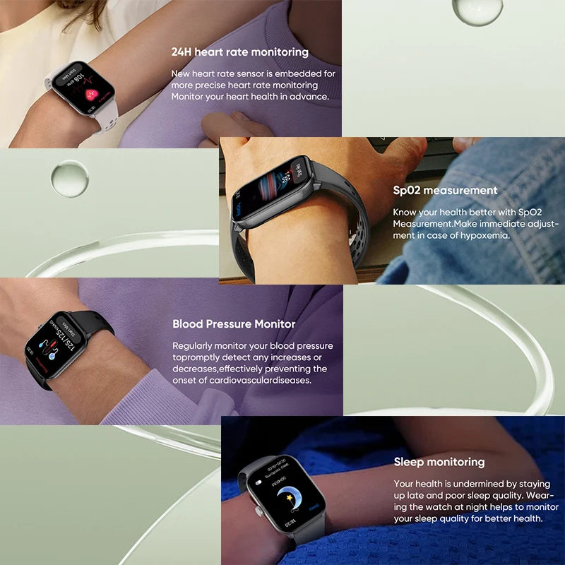 Watch 5 Global Version Men Women AMOLED Screen Always Show Time Heart Rate Bluetooth Call GPS Track Waterproof Sports Smartwatch