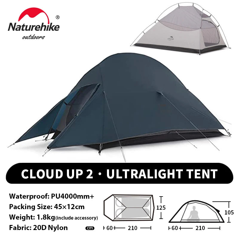 1 2 3 Person Camping Tent Ultralight Waterproof Trekking Tents Hiking Backpacking Shelter Tent Travel Tent