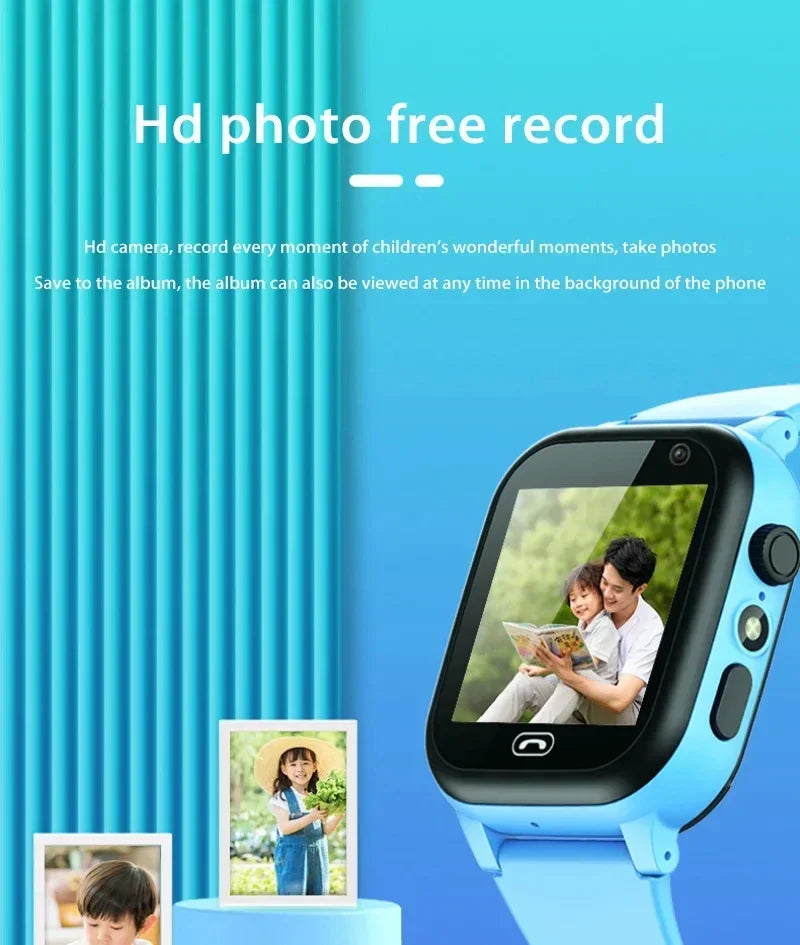 Lenovo Kids Smart Watch 5G GPS Location Video Call SOS – Camera Waterproof Upgrade Watch for Boys & Girls 2025 - I YAN