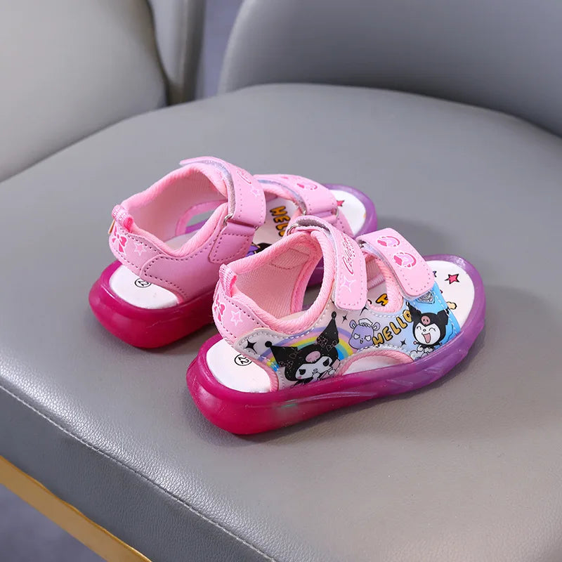 New cartoon girls Kuromi Kitty princess cute Sandals  non-slip soft Casual Shoes