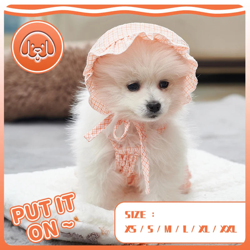 Dog Pajamas with Feet Adorable Plaid Pjs for Small Dogs Cute Cats Girls Overalls Shirts Bib Pants with Cap Pet Puppy  Clothes