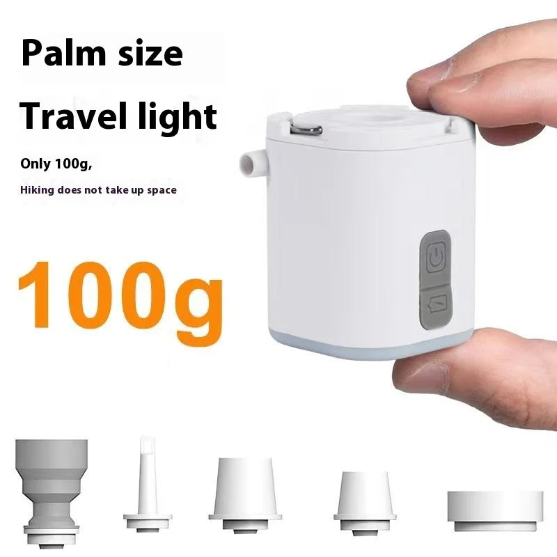 Mini Inflator Pump Outdoor Portable Small Electric Air Pump for Camping Sleep Pad Mattress Mat Pumping and Inflating Vacuum Pump