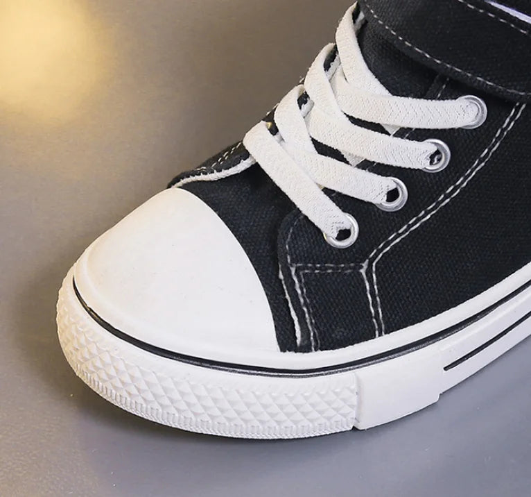 KPop Demon Hunters Canvas Shoes Student Casual Children Slip on Flat Board Shoes Kids Soft Bottom Non Slip Breathable Sneakers