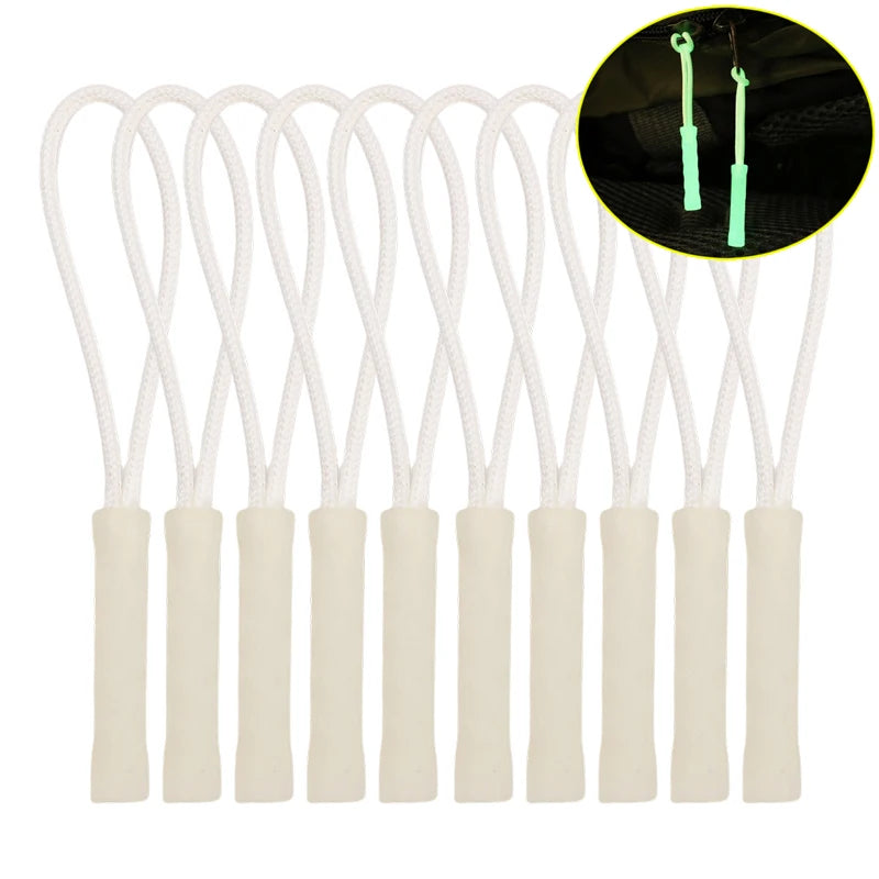 Luminous Zipper Travel Bag Zipper Anti-loss Anchor Rope Outdoor Tent Backpack Pull Ring To Replace The Rope Buckle Pendant