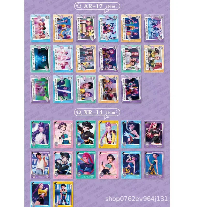 150pcs Kpop Demon Hunters Collectible Cards Warriors Fans Laser Trading Card Set Premium Flash Cards Fans Kids Gift