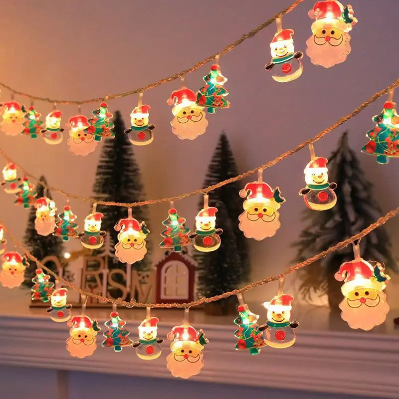 1.5/3m Christmas LED Fairy String Light Xmas Tree Hanging Ornament Lamp Garland for Home Decoration Navidad New Year Gifts 2025