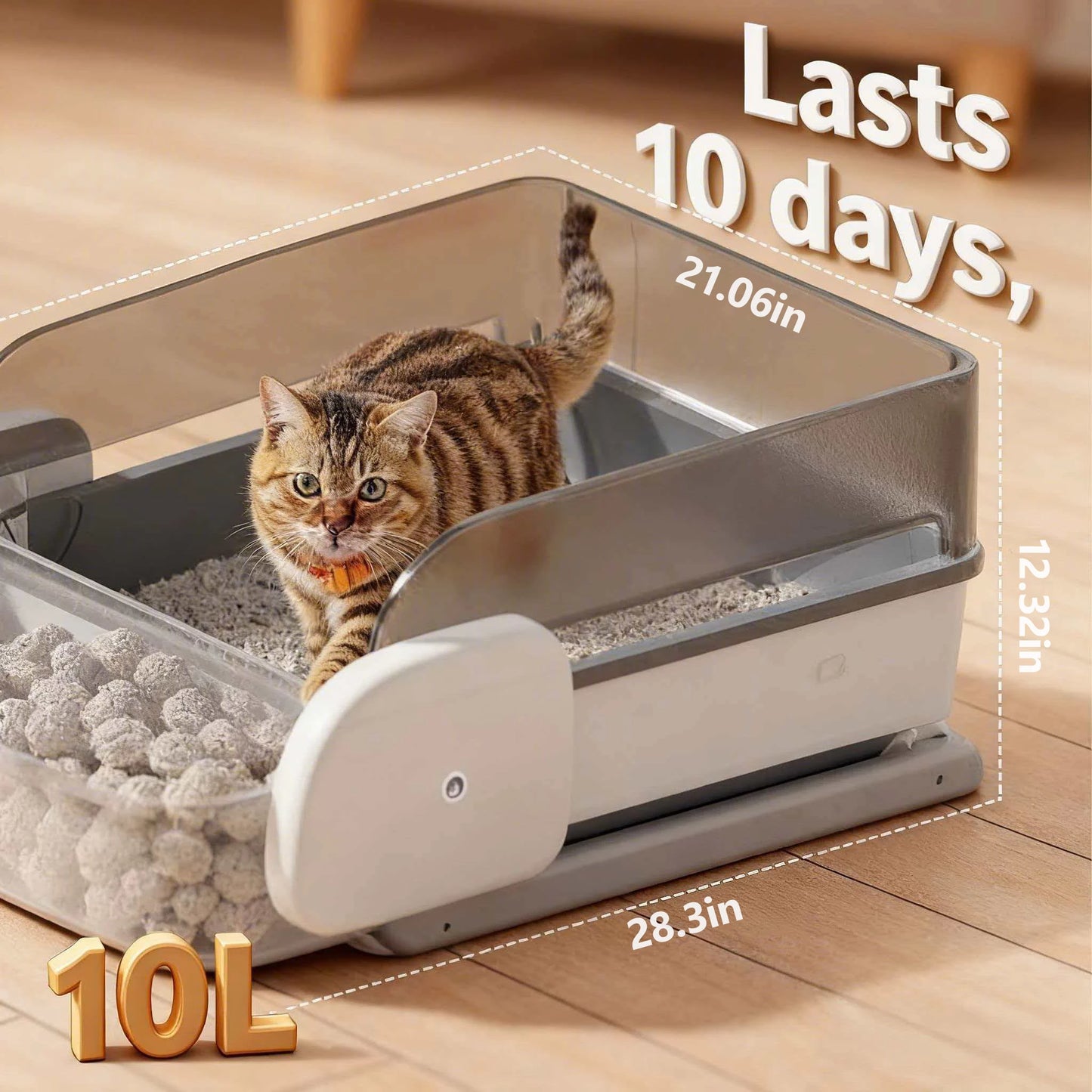 Automatic Self-Cleaning Litter Box – App Control, Odor-Free, Multi-Cat XXL