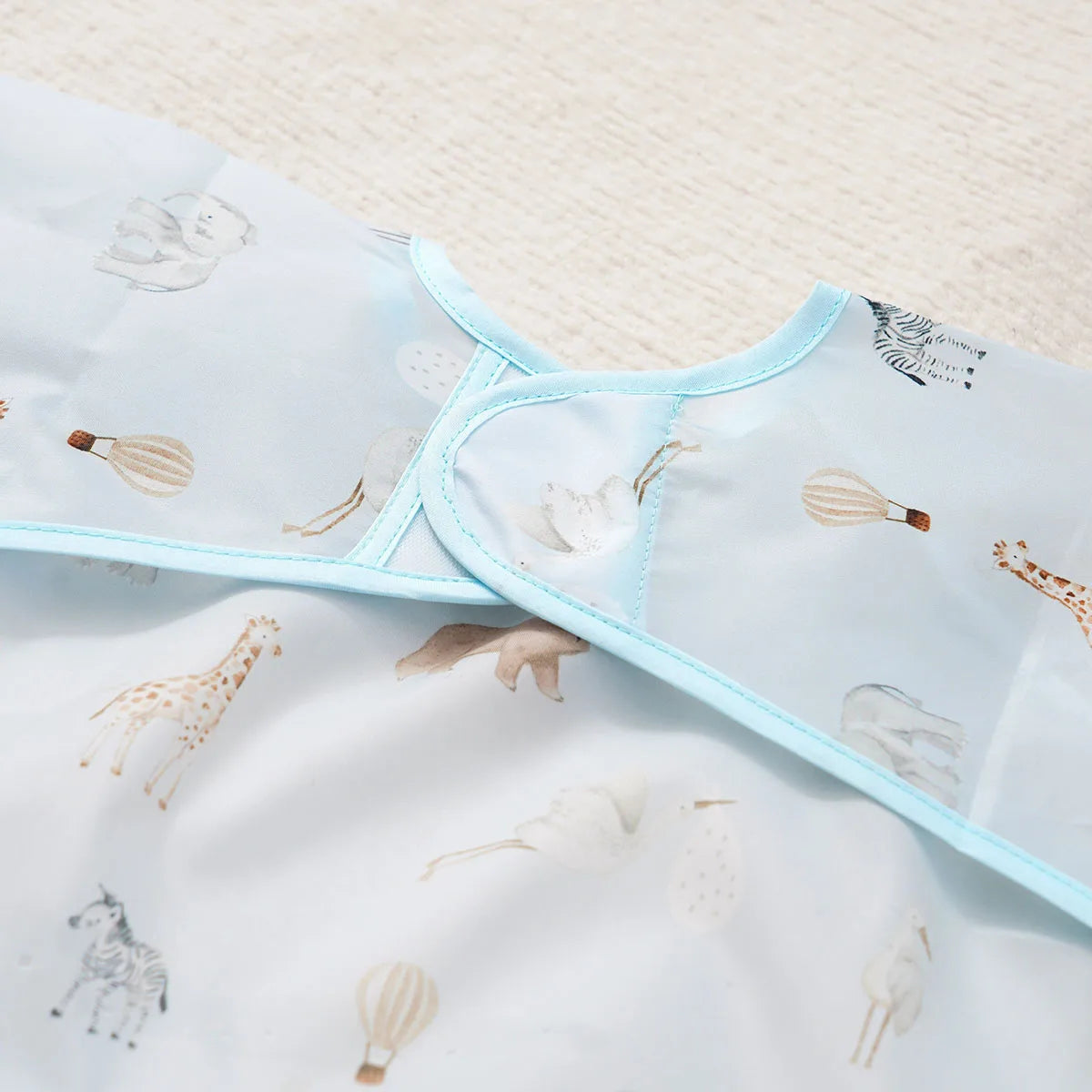 Long Sleeve Baby Bibs Water Dirt Proof Burp Cloths Cute Infant Eating Child Drawing Apron Self Feeding Bib Boy Girl 0-3 Year