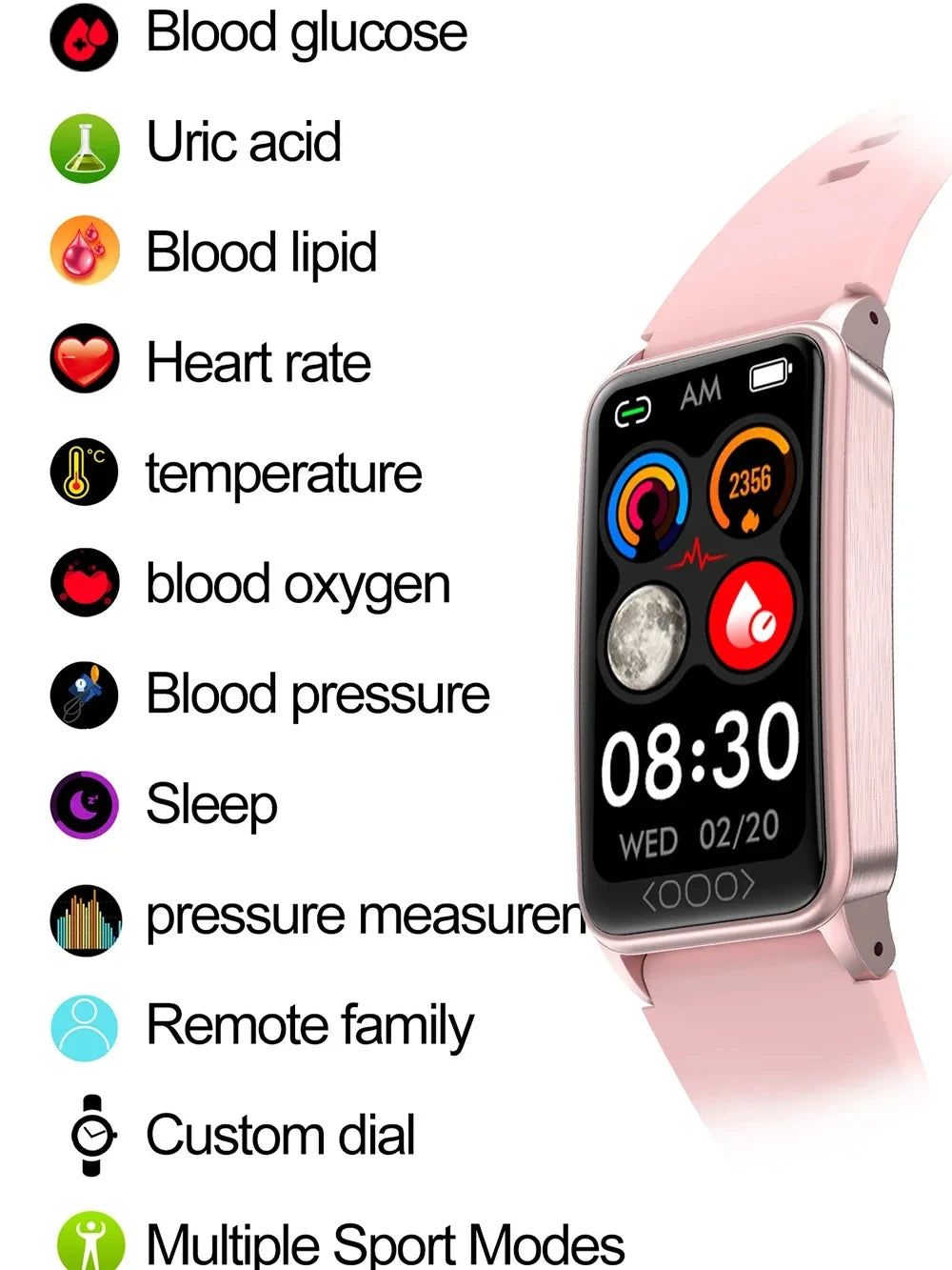 New Original SmartWatch Men Bluetooth Call Sports Smartwatch Heart Rate Health Temperature Monitoring Women For Android IOS 2025