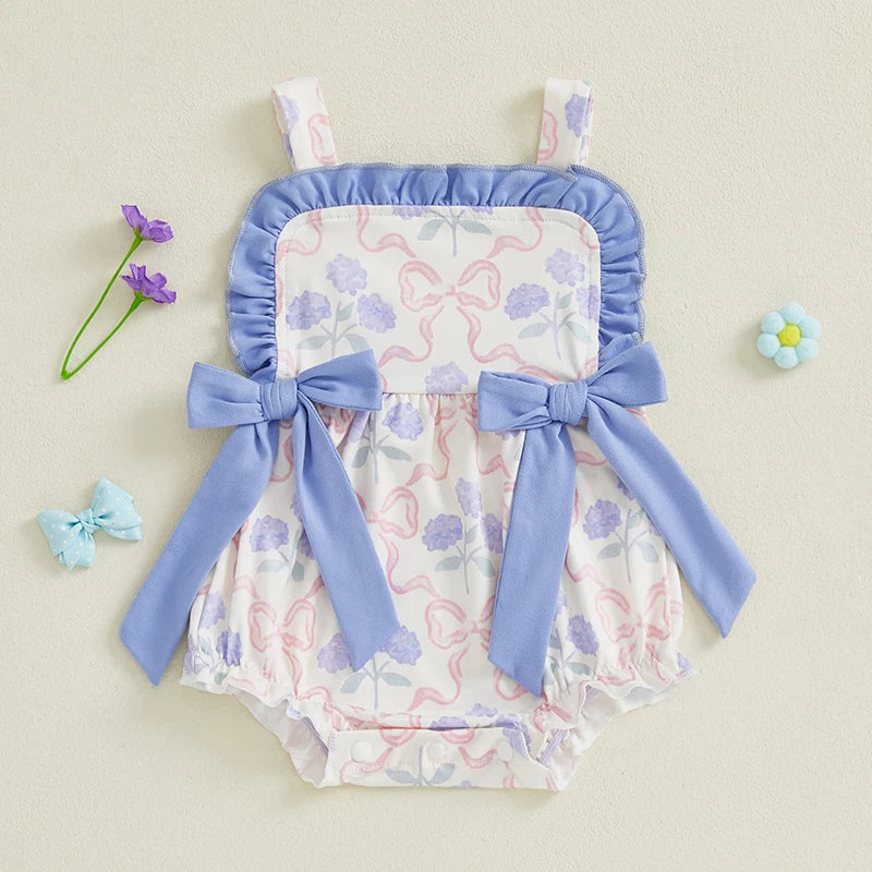I YAN toddler dress featuring floral print, ruffled trim, sleeveless design, perfect for summer parties and playdates.