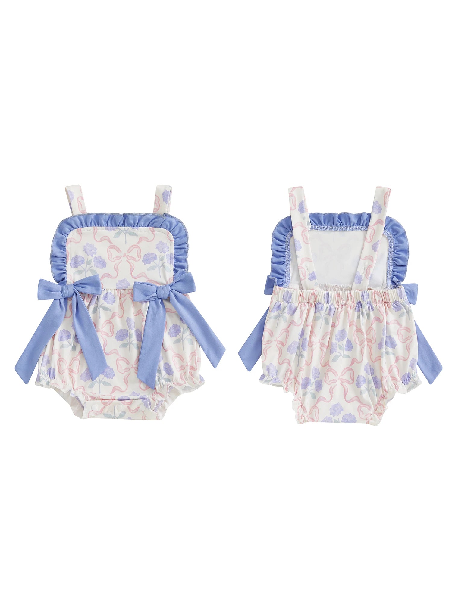 I YAN toddler dress with floral print and ruffled trim, sleeveless baby girl romper, perfect for summer parties and playdates.
