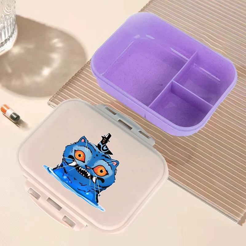 Demon Hunters anime lunch box by I YAN, large capacity food storage container with colorful Demon Hunter design for kids' school lunches