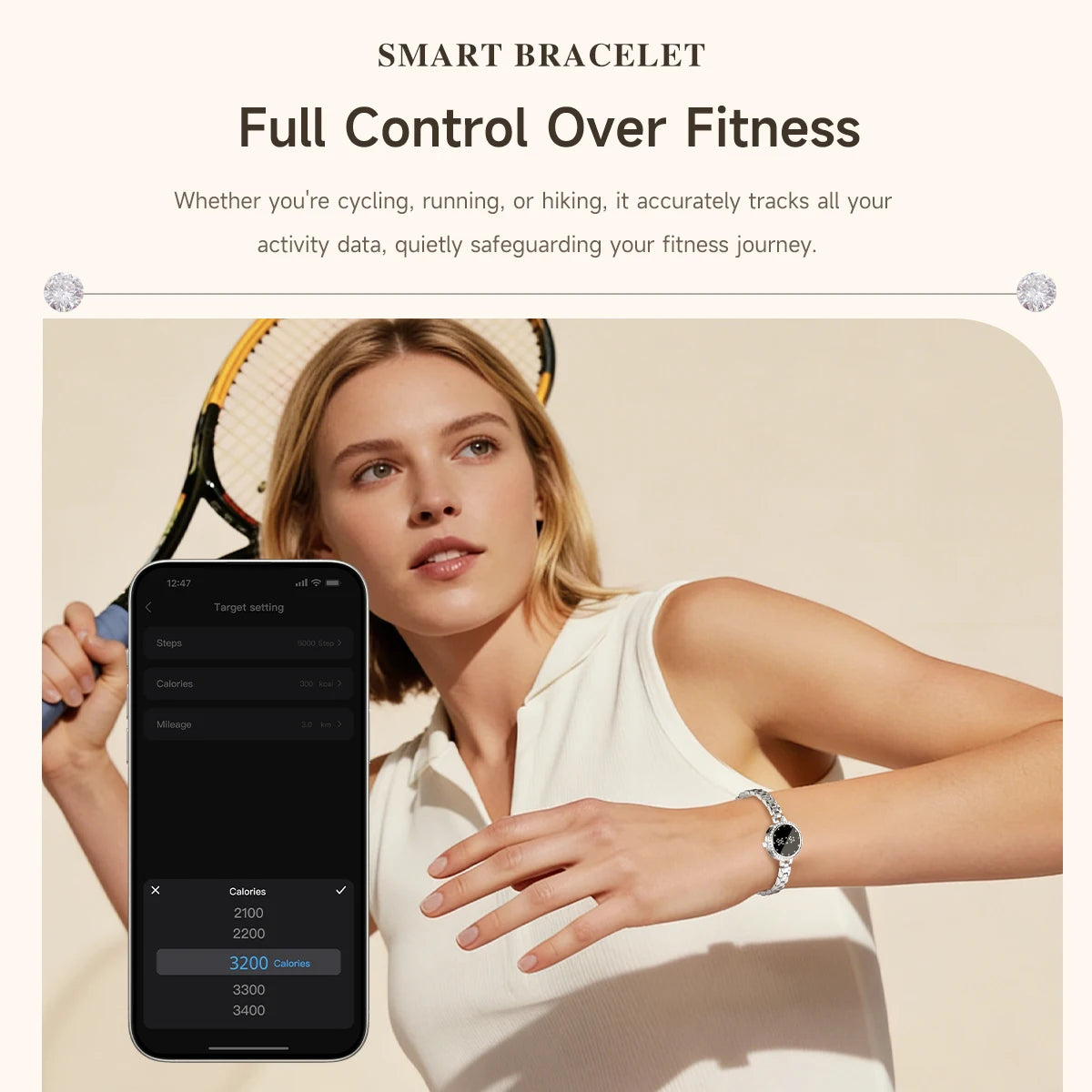 Fashionable Ladies Smart Watch Health Monitoring Female Wristwatch Outdoor Sports Fitness Tracker Bracelet Women L6 Smartwatch