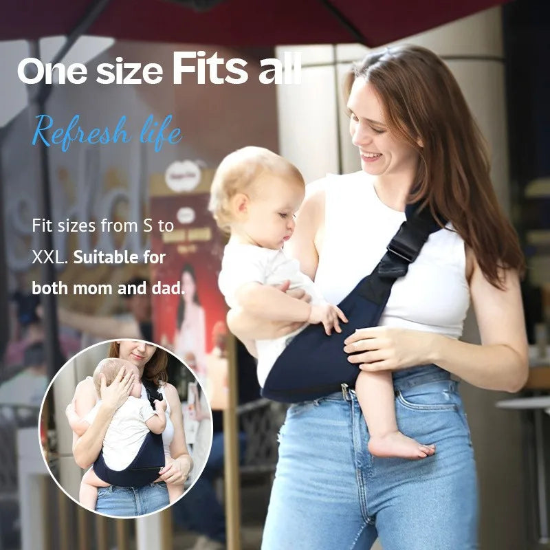 Baby safety carrier by I YAN with leopard pattern, portable front hug hip seat and waist stool for outings and comfort.