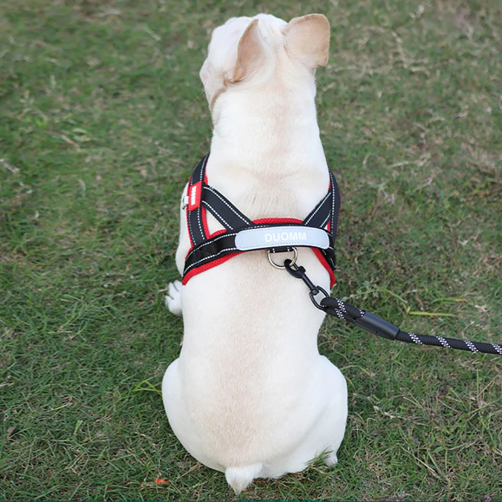 Classic Dog Harness No-Pull Padded Style Vest, Escape-Proof Chest Breathable Reflective Adjustable Mesh for All Breeds