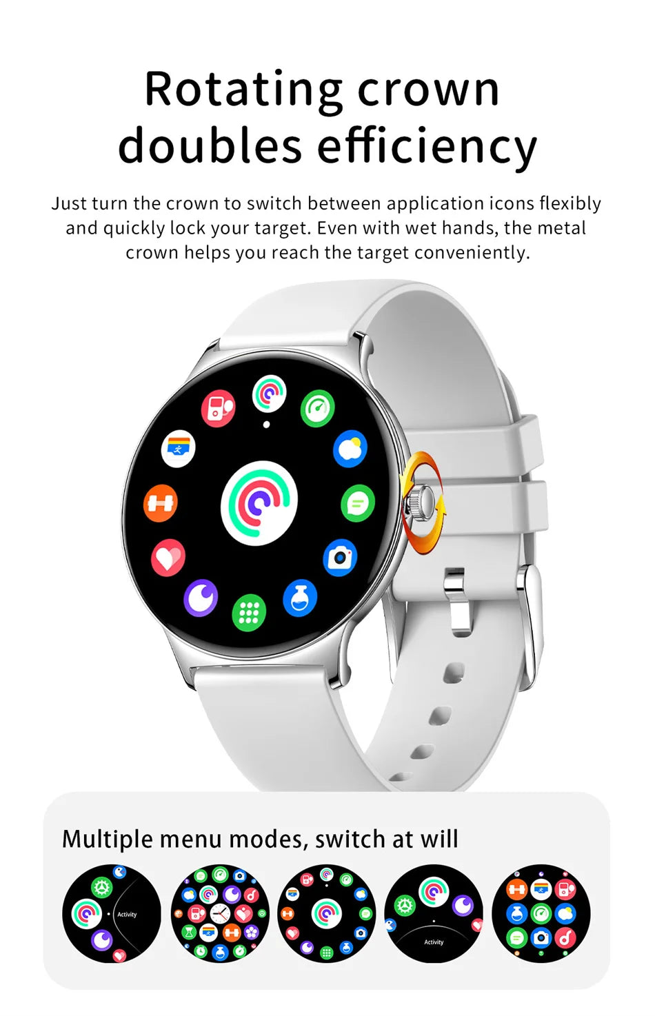 2026 New Ultra Slim AMOLED Smart Watch Women Screen Always Display Time Heart Rate BT Calling High-end Fashion Smartwatch