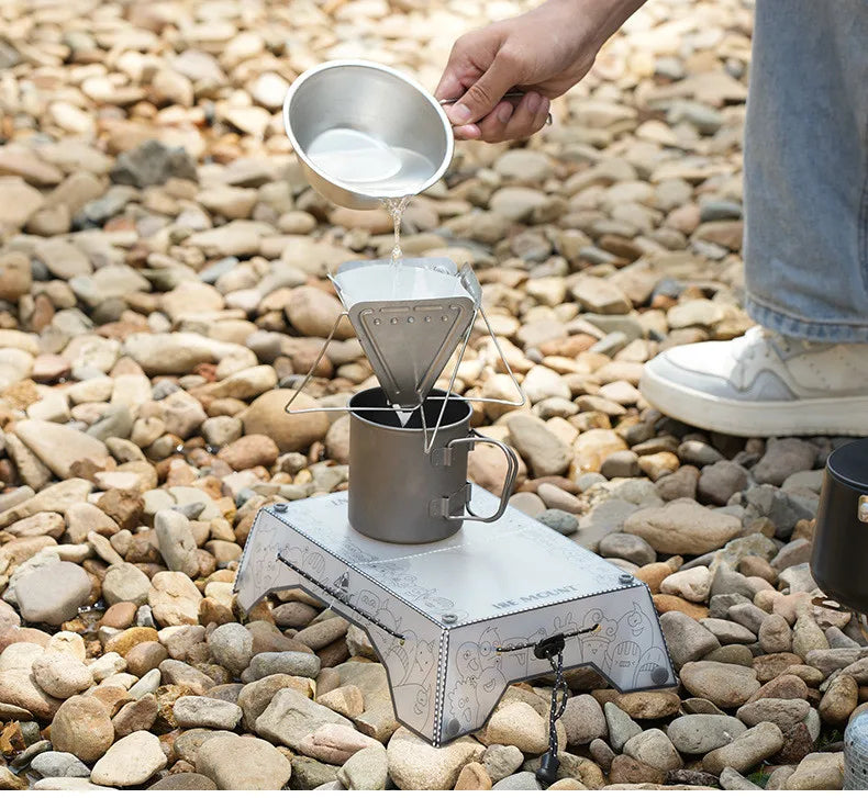 Folding mini Table Small Ultralight Folding PP Camp Table & Tray 97 g | Food-Grade Portable for Camping, Hiking Equipment