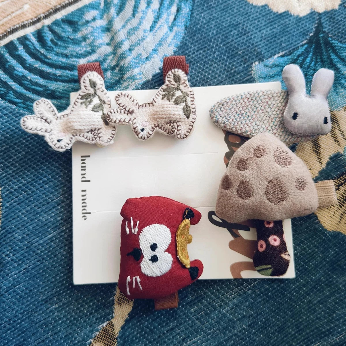 Cartoon Hair Clips for Girls Handmade Hairpins Baby Side Clip Cute Newborn Hair Accessories Kids Hair Holder Photography Props