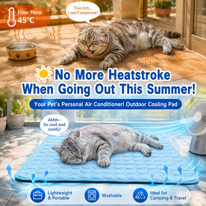 DualPet Dog Cat Summer Cooling Pad Mat Washable Puppy Big Dog Ice Gel Bed Mattress Cool Mascotas Cushion Blanket