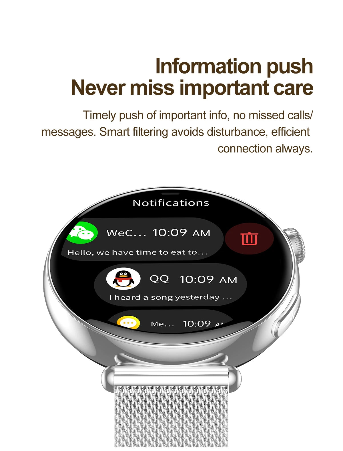 2026 New Women AI Smart Diagnosis Smart Watch HRV+ECG Uric Acid Blood Oxygen Health Monitor IP68 Waterproof Sports Smartwatches