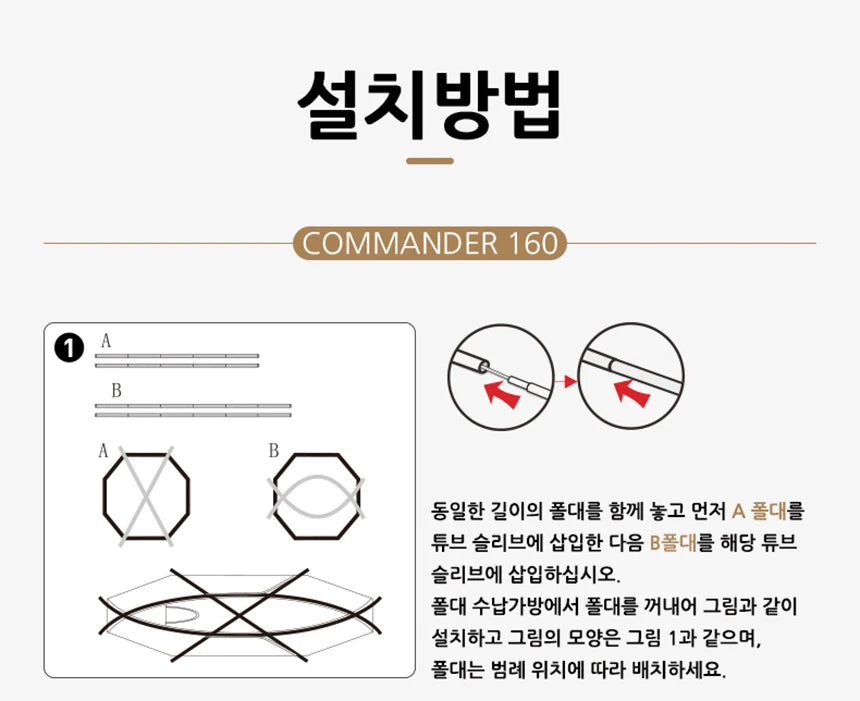 Camping Tent Commander Dome Tent Shelter Waterproof Windproof Ultra-light 70D Nylon 160/185/245CM