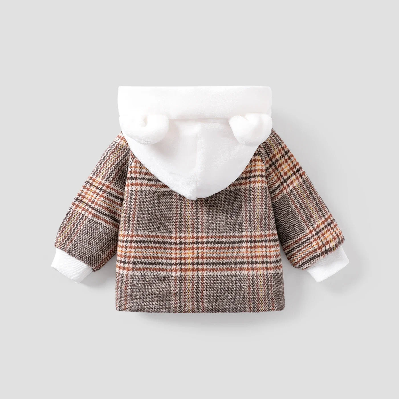 PatPat Baby Girl/Boy Hyper-Tactile Grid Coat Soft and Comfortable  Perfect for Outings and Daily Wear Basic Style