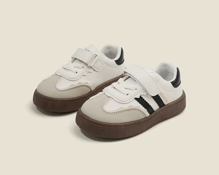 Children's Skate Shoes Girls White Sneakers 2024 Spring New Fashion Boys Canvas Shoes Kids Sports Shoes Unisex Casual Sneakers