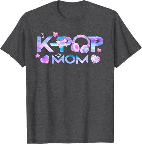 Unisex K-Pop Dad & Mom funny birthday matching T-shirt by I YAN, featuring playful graphic design for fans of K-Pop culture.