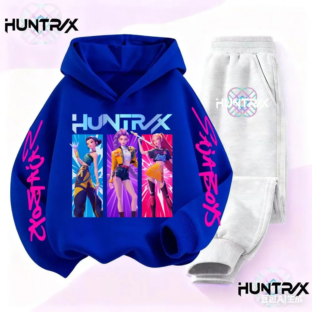 KPop Demon Hunters Saja Boys Kids Hoodie Set – Unisex Sweatshirt & Tracksuit (2pcs) - I YAN