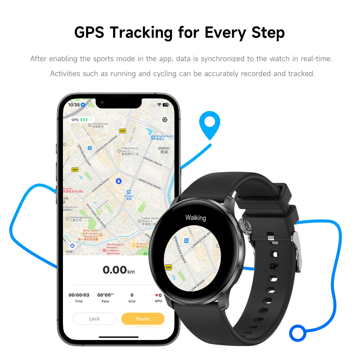 2026New Lady women Fashion Smart Watch Bluetooth Call Blood oxygen Health GPS Sport Outdoor Smartwatch for Women AMOLED Screen